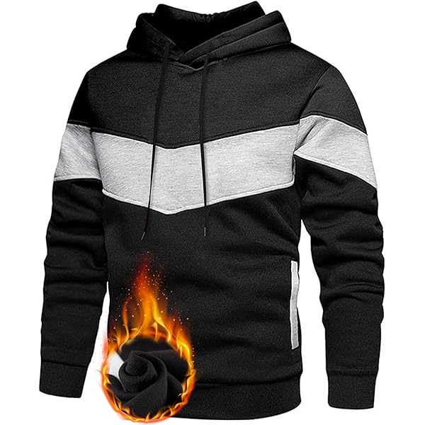 comefohome Heren Hoodie, lange mouwen, sweatjack, capuchontrui, kleurblok sweatshirt, T-grijs, M comefohome Heren Hoodie, lange mouwen, sweatjack, capuchontrui, kleurblok sweatshirt, T-grijs, M