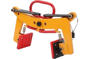 ECUTEE Stone Lifting Clamps 280kg Kerb Tongs Heavy Duty Plate Crane Clamps Pliers Lifter for Rock Granite Slab, Adjustable Opening 6-24cm Vertical Clamp Grab