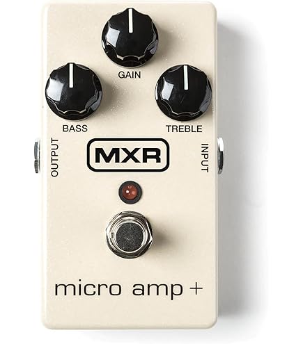 Jim Dunlop M133 MXR Micro Amp Pedal, White : Amazon.co.uk: Musical