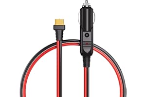 ‎AFERIY AFERIY 12/24V Zigarettenanzünder zu XT60 Kabel Autoladegerät Stecker für Autos/LKWs zu Solar Generator