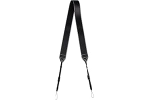 VOVMOEYA Pasek na aparat ze skóry PU, pasek na szyję ze skóry PU do Sony Alpha 7 IV A6400 do Fujifilm X100VI do Canon do aparatu Nikon pasek na ramię z kieszenią