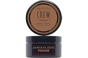 American Crew Pomade with Medium Hold and High Shine, Gifts for Men, for Shape and Control, Water-Based Pomade, Hair Styling for Men - 85 g