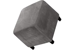 JORTUIO Square Ottoman Cover Slipcovers Foot Stool Cover 40x40/45x45/50x50cm Stretch Jacquard /Velvet Storage Footrest Foot Stool Cover Footstool Slipcovers Anti-Slip Furniture Protector ( Color : #19 , Size