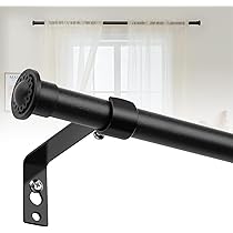 4 Staffe Portatenda In Metallo Bianco Regolabili – Per Aste Fino A 25 Mm, Con Viti E Bulloni Inclusi, Per Tende E Aste Asciugatura