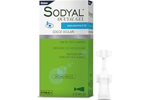 SODYAL OCUYAL GEL, Gocce-Gel oculari a base di Acido ialuronico ad alta viscosità, (20x0,33ml).