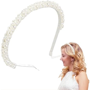 Dizila 7er Set Stirnbänder Mit Strass & Perlen: Doppelreihige Bling-Bänder Für Frauen & Mädchen In 7 Farben