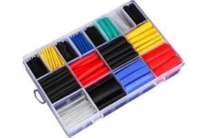 YUFANA 580 Piezas Tubo Termocontraíble, Tubo Termoretractil de Doble Pared, Tubo Termorretráctil Industrial, Kit de Tubos Termorretráctiles, Guaina Termorestringente Colorata