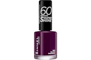 Rimmel 60 Seconds Super Shine - Vernis à Ongles Black Cherries 8 ml Violet