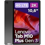 Lenovo Tab M10 Plus Terza Generazione, Display 10.6" 2K - (Processore MediaTek Helio G80, WI-FI, RAM 4GB, Memoria 64GB, Andro