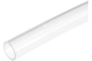 sourcing map Tubo in silicone trasparente, 10 mm ID 13 mm OD 8 piedi, tubo flessibile in silicone per trasferimento della pompa dell'acqua dell'aria