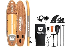 BEHUMAX - Tabla Paddle Surf Be Wave Atlantic 11, 335 x 84 x 15 cm Incluye Accesorios, Presión15 PSI, 9kg Remo Ajustable