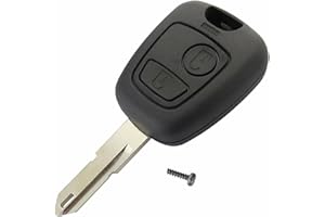 LMD Coque Clé Télécommande Bip Plip pour Peugeot 106 206 206CC 206SW 306 207 406 avec Lame et vis
