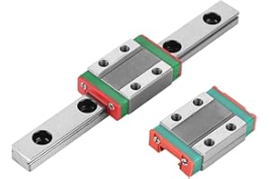 TONYSA Guida di guida lineare professionale ， MGN9B 100mm Guida di guida lineare larghezza 9mm con 2 pezzi di blocco guida MGN9B per la maggior parte delle apparecchiature di automazione, dispositivo di misu