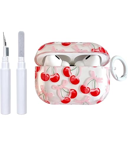 Coque Pour AirPods Pro 3 (2025) - Motif Fruits Kawaii (pomme/cerise/tomate) - TPU Souple Avec Pendentif - Protection Anti-chocs Et Rayures