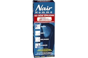 NAIR - Gel-Crème Dépilatoire Corps pour Homme, à l'Extrait d'Avocat, pour Tout Type de Pilosité, Efficace & Indolore, Tube de 200ml et spatule