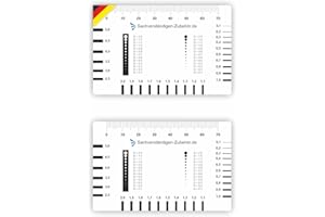 SACHVERSTÄNDIGEN-ZUBEHÖR.DE 2-częściowy zestaw akcesoriów dla ekspertów | karta kontrolna | ocena nieruchomości | linijka do przekazywania wartości | linijka do podziału i narzędzie pomiarowe do oceny nieruchomości | ekspertyza wartości … (Przezroczysty)