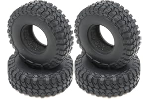 HOBBYSOUL 4 llantas RC 1.0 de barro sobre orugas altura 55 mm / 2.16 pulgadas para llantas de 1/24 beadlock