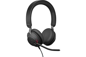 Jabra Evolve2 40 SE - Kabelgebundenes Stereo-Headset mit Geräuschunterdrückung und 3-Mikrofon-Technologie - USB-A-Kabel - Mit allen führenden Unified Communications-Plattformen kompatibel - Schwarz