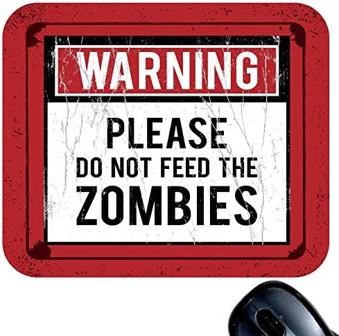 Mug Market Warning Please Do Not Feed The Zombies Gamer Gaming Mouse Pad