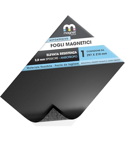 Autoadesivo Foglio Magnetico 1.5mm Extra Spessa MAGNETE Resistente Da tirare Per per Artigianato Pallini IL FRIGO magnete NEGOZIO