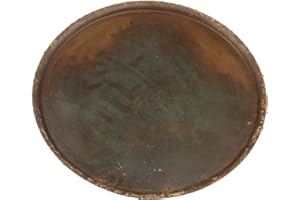 MACOSA HOME MACOSA SA02298 Tablett rund Metall antik-rost Dekoschale Deko-Tablett Tisch-Dekoration Obsttablett Wohn-Accessoire Dekotablett Kerzentablett vintage Dekoteller