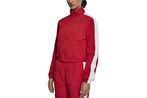 Urban Classics Damen leichte Trainingsjacke Ladies Short Side Striped Crinkle Track Jacket