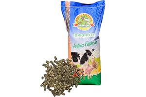 MILLSTORE Erba medica pellettata per Cavalli, Ovini, Polli, Conigli e Bovini (1 sacco da 25 kg)