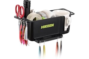 BOOSTEADY Boat Caddy Organizer,Boat Cup Holder, Multifunctional Boat Storage Organizer Universal Fit for Boat, Kayak, Pontoon, Bass Boat, Jon Boat - Fishing Tool Holder, Boat Fishing Accessories