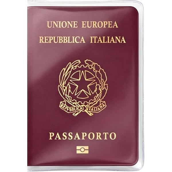 Custodia Passaporto Trasparente Protettiva 13x19 Cm – Copertina Impermeabile Per Documenti Di Viaggio