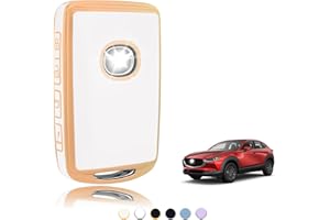 TOOMUME Schlüsselhülle TPU, Autoschlüssel Hülle Passt für Mazda 2/3/6 M2 M3 M6 CX3 CX4 CX5 CX8 CX9 CX30 CX50 CX60 CX90 MX5 MX30 SS30 X5 X9 Axela, Schlüsselcover Schutz Schlüsselgehäuse - Smart Key