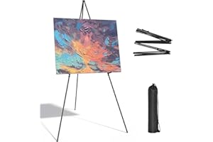 VVGAOGES Staffelei Stand,Verstellbare Staffelei,Künstler Staffelei,Einstellbare Easy Folding Art Poster Metall Stand für Hochzeit,Malerei,Show