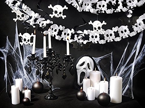 Hänger ‚Fledermaus‘ schwarz, 47×23, 37×19, 31×14 cm, 3 Stück – Halloween Dekoration - 3