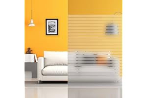 Dimexact Pellicola Decorativa Autoadesiva per Finestre con Motivi Strisce, Strisce 44 Mm, 1,52 m x 10 m, in Rotolo