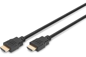 DIGITUS HDMI High Speed-anslutningskabel, typ A St/St, 5.0m, Full HD 60p, guld
