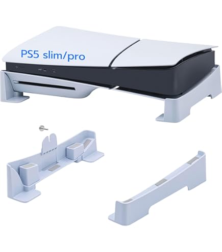 Horizontale standaard voor nieuwe PS5 Slim Console, Base Holder Accessoires voor PS5-Slim Disc & Digital Edition Beugel (zwart