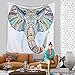Produktbild Kinlo Indian Elephant Mandala Tapisserie Hippie Wandteppich Bohemian Wohnheim Decor Wandbehang Tabelle Vorhang Wolldecke von Polyester(130x150cm)