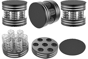 Tertullus 4 Pcs Spring Speaker Isolation Feet Turntable Feet For Hifi Devices Amplifier Turntable Dac Recorder Cd (FT4437-Black)