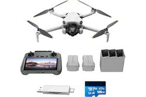 DJI Mini 4 Pro con accessori(con DJI RC-N2), Mini Drone Pieghevole con Fotocamera in 4K, meno di 249 g, Trasmissione Video di 20 km, Rilevamento Ostacoli Omnidirezionale, C0