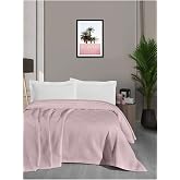 Mulberry Waflle Patterned Pique, Blanket, 100% Cotton, Thick Yarn, Soft, Double 220 * 240