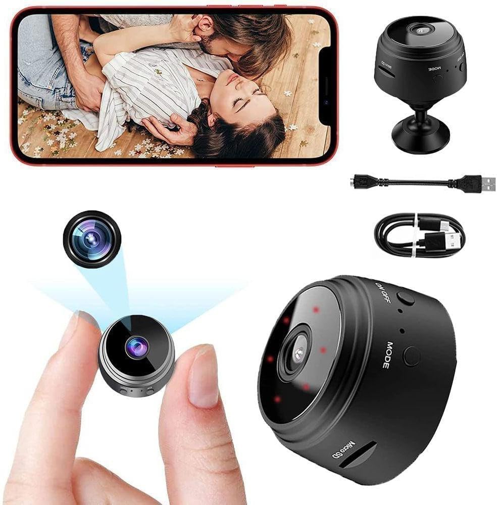 EYETECH Mini Wi-Fi Full HD 720P-1080P Wireless Magnet Camera Motion Camera Audio and Video Live with Wireless Recorded Magnet