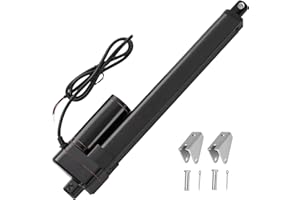  Jvnvlki Linearantrieb 12V 2000N 200mm Hublänge IP65 Wasserdicht 8mm/s Linear Actuator Lineartechnik-Aktuatoren Linearmotor Mit Montagebügeln,für Türöffner, Solartracker,elektrisches Hebesyste