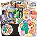 Produktbild 43 Zahl Aquarell | Spezialitätenset | Geschenkbox | 43 Zahl Aquarell | INKL Markenbuch | Ostalgie Set | 43 Geburtstag Geschenk | mit Schlagersüßtafel, Pfeffi Stangen und mehr