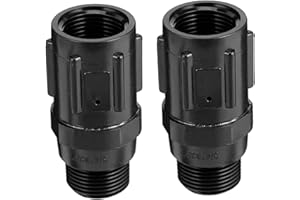 Wedhapy Régulateur De Pression d'eau 2 PCS Kit D'irrigation Systèmes D'irrigation De Jardin 20 Psi Régulateurs De Pression à Goutte Facile De 3/4 Pouces Système D'irrigation Réducteur De Pression