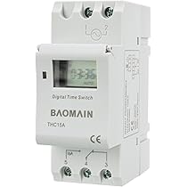 2 Timer Digitali Programmabili Su Guida DIN – Maclean Energy MCE-09 – 10 Programmi