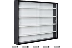 INTER LINK Links Collecty 99800800 - Vitrina de coleccionista ( 80 x 9,5 x 60 cm), color blanco y negro