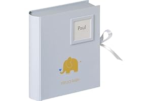 walther design Cajas de almacenaje azul 32 x 32 cm con relieve Baby Animal FB-148-L