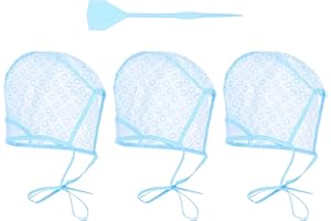 YQQYG 3PCS Highlight Cap, Highlight Kit Streaking Highlighting Cap with Holes for Salon Hair Dyeing Hairdressing and DIY Dyeing Hair