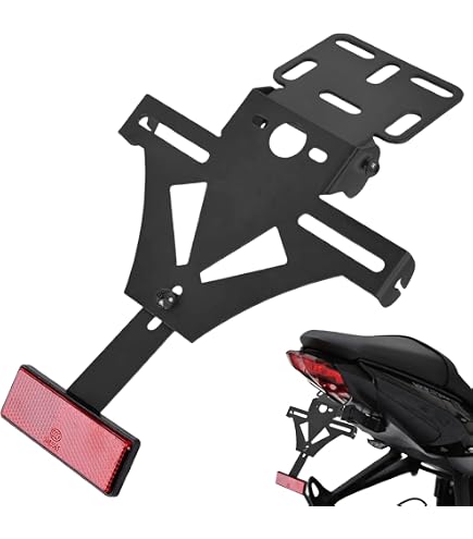 Support Plaque Immatriculation Camamoto Pour MBK Nitro / Yamaha Aerox – Noir Usiné Laser, Solide