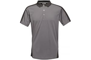Regatta Professional Contrast Coolweave Wicking koszulka polo, Seal Grey/Bl, M