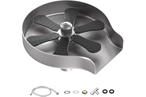 Lave Verre, Aicoya Rince Verre Evier Acier Inoxydable Blanc